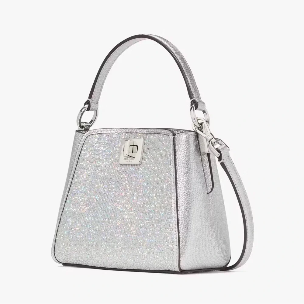 NWT KATE SPADE Phoebe Glitter Mini‎ Top Handle Crossbody